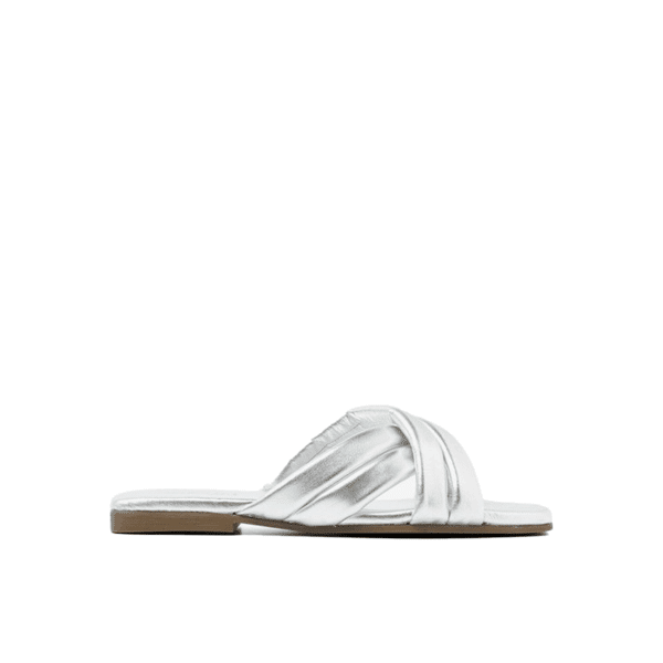 Via vai - 62245 - Kiki Lot - Zilver leer slippers