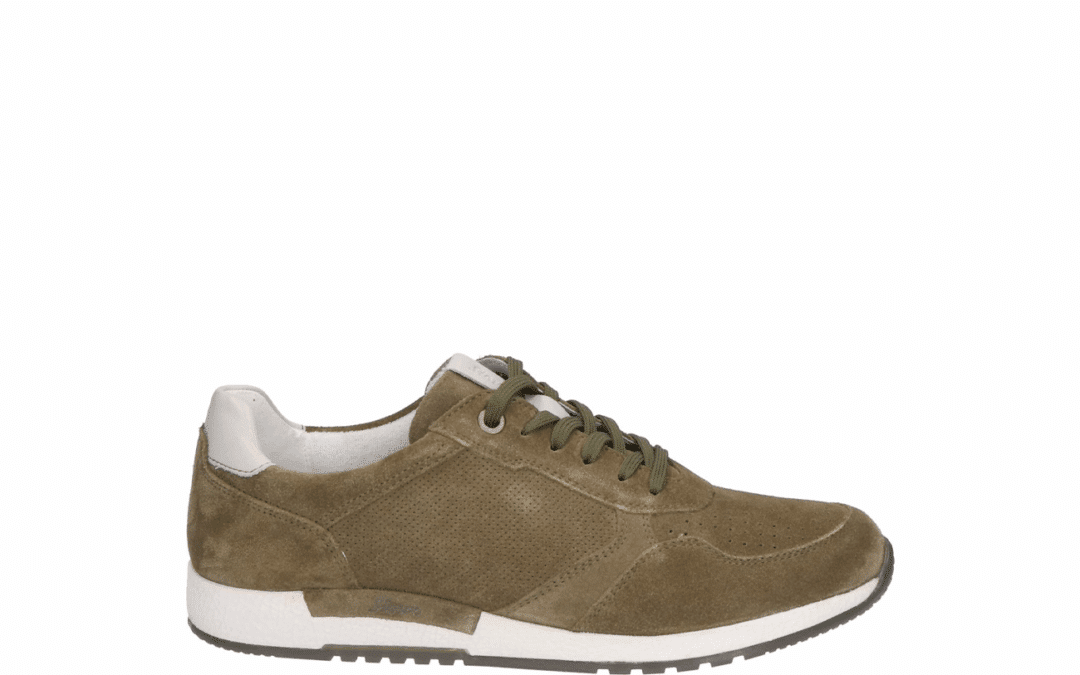 Sioux – Rojaro-718 – Groen jungle suede sneaker