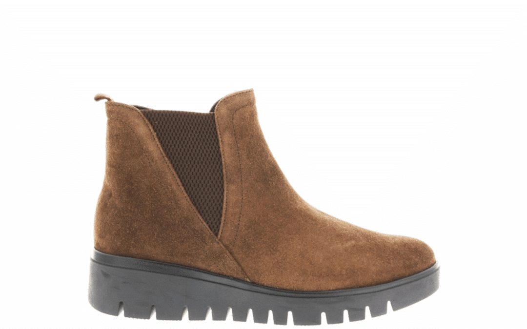 Gabor – 72.061.42 – Middenbruin whiskey suede chelsea enkellaars
