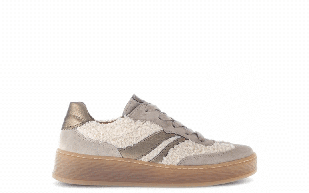 Gabor – 76.475.61 – Beige suede – combi sneaker