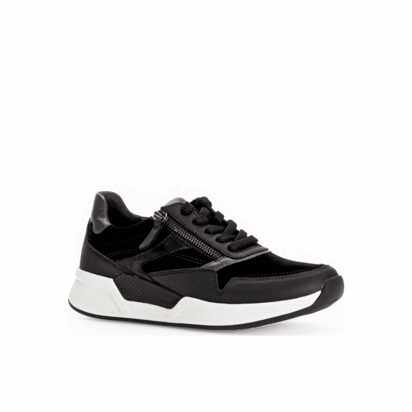 Gabor - 76.957.37 - Zwart leer - combi sneaker - Afbeelding 2