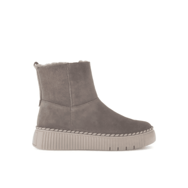 Gabor - 73.542.18 - Taupe mohair suede enkellaars warm gevoerd