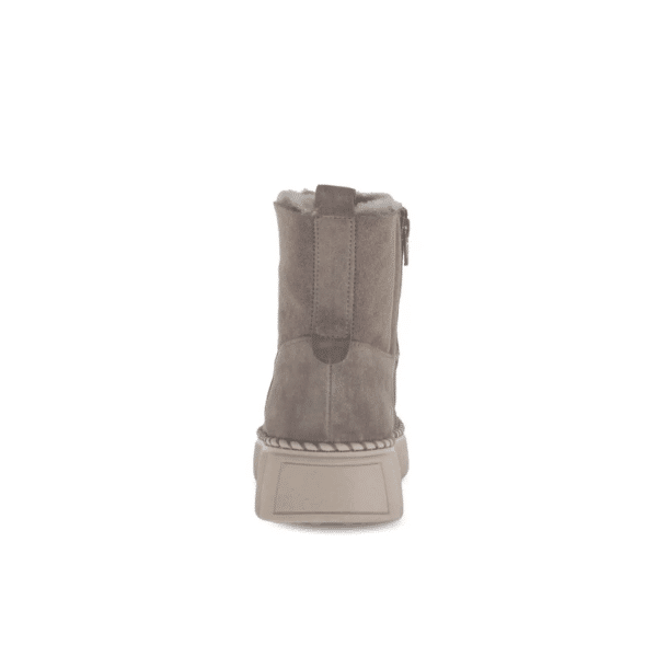 Gabor - 73.542.18 - Taupe mohair suede enkellaars warm gevoerd - Afbeelding 2