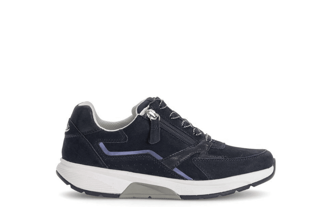 Gabor – 76.878.66 – Blauw suede – combi sneaker