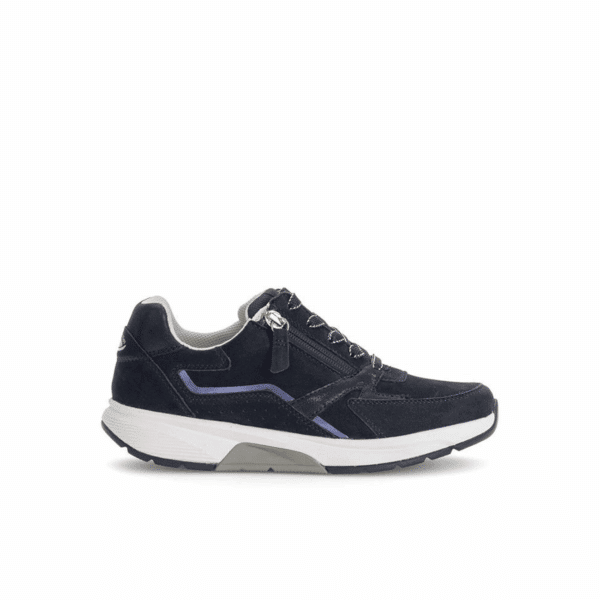 Gabor - 76.878.66 - Blauw suede - combi sneaker