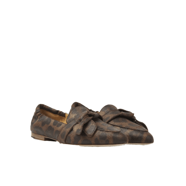 Via vai - Lola Rayne - 62040-07 - Bruin - zwart luipaardprint loafers - Afbeelding 2