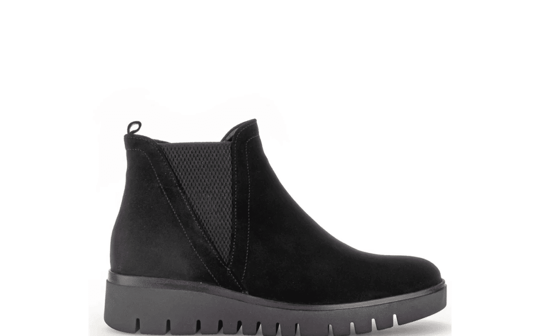 Gabor – 72.061.47 – Zwart suede – chelsea enkellaars
