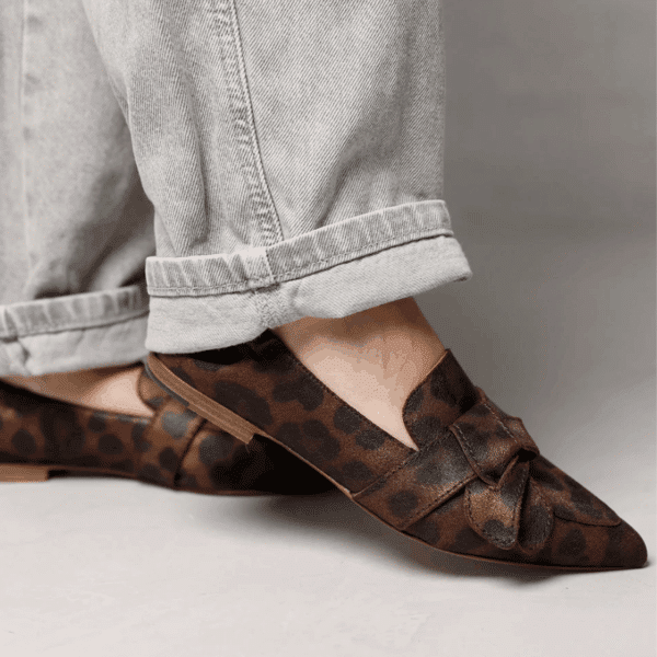 Via vai - Lola Rayne - 62040-07 - Bruin - zwart luipaardprint loafers - Afbeelding 3