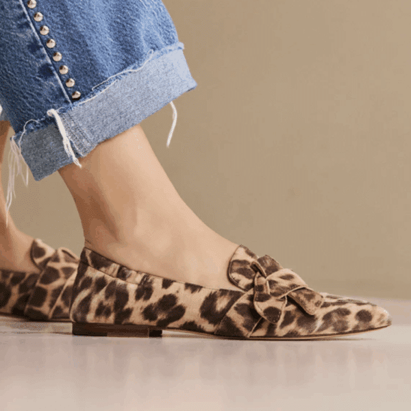 Via vai - Lola Rayne - 62040-07 - Bruin - zwart luipaardprint loafers - Afbeelding 3