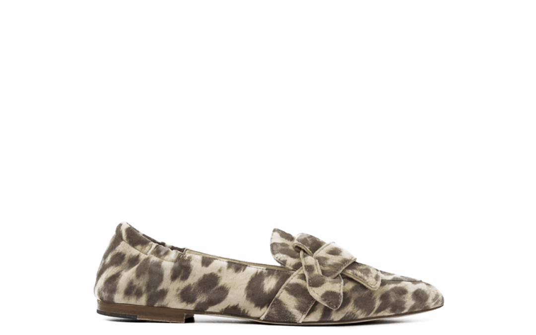 Via vai – Lola Rayne – 62040-07 – Bruin – zwart luipaardprint loafers