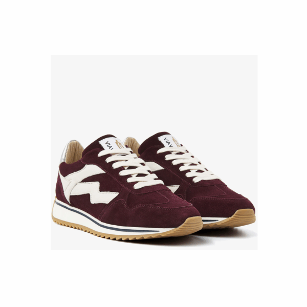 Via Vai - Mikki Alex - 62230-04 - Bordeaux suede sneaker - Afbeelding 2
