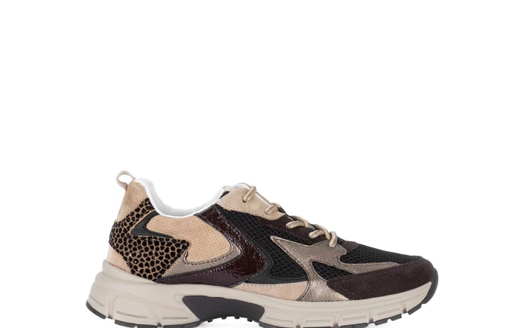 Gabor – 76.536.34. – Bruin zwart multicolour sneaker
