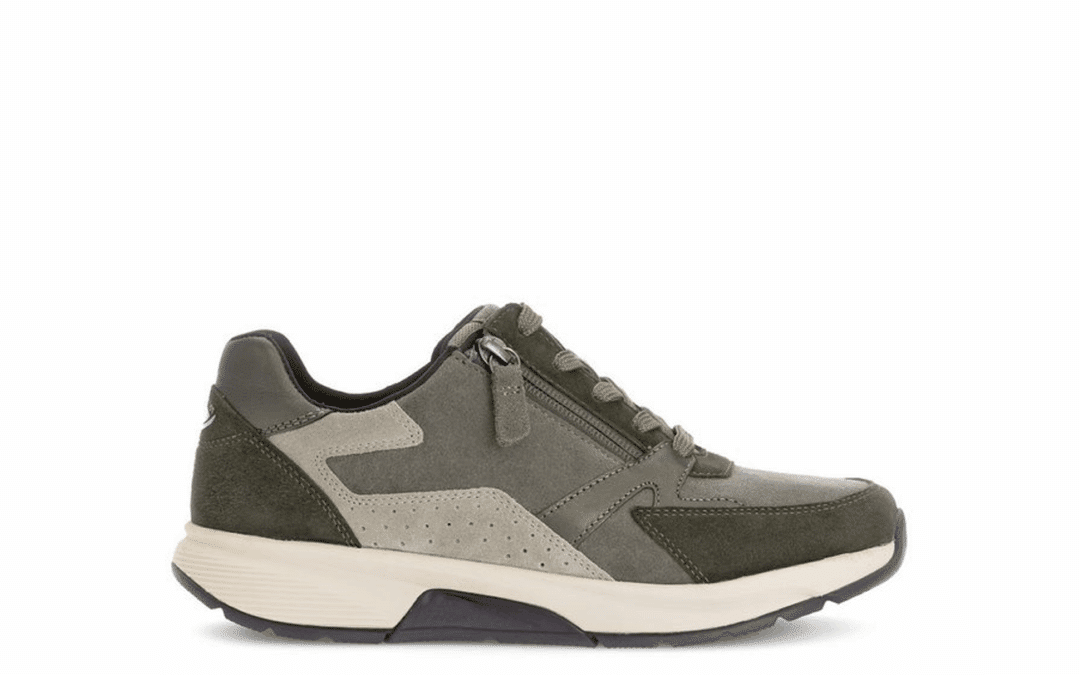 Gabor – 76.878.31 – Groen – Taupe suede sneaker
