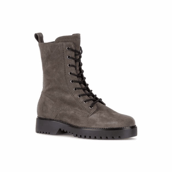 Gabor - 72.755.30 - Taupe (mohair) suede veterboot - Afbeelding 2