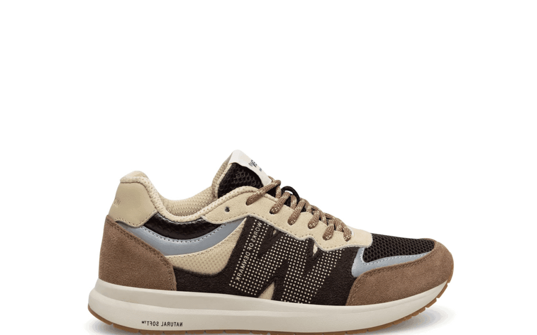 Woden – Rigmore open mesh – Chocolate multi sneaker