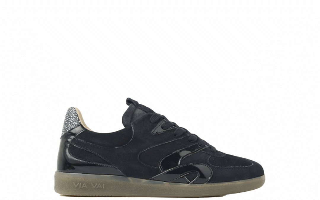 Via vai – Nilla macy – 62353 – Donkerblauw suede sneaker