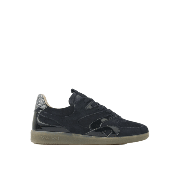 Via vai - Nilla macy - 62353 - Donkerblauw suede sneaker