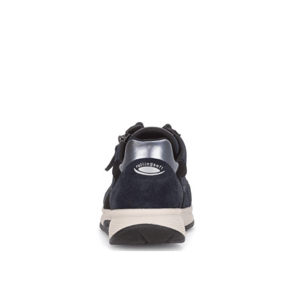 Gabor - 76.878.66 - Blauw suede- leer - combi sneaker - Afbeelding 4