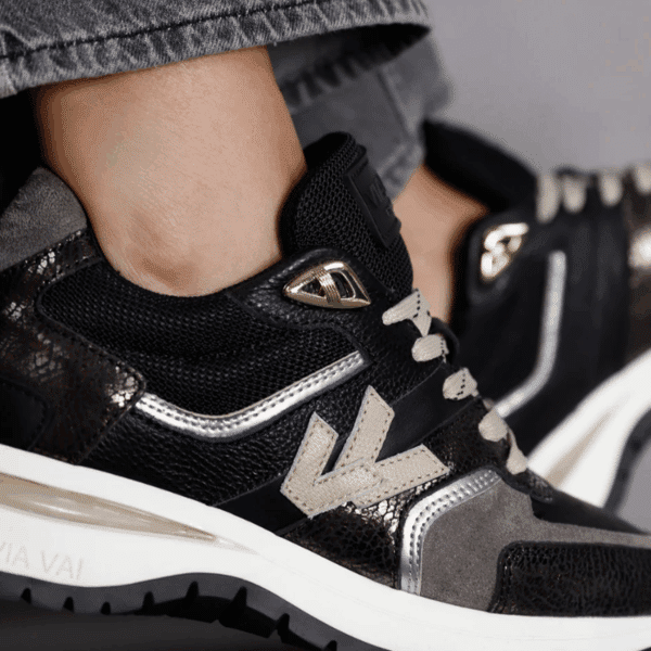 Viavai - Usher Davina 62329 - Zwart combi sneaker - Afbeelding 3