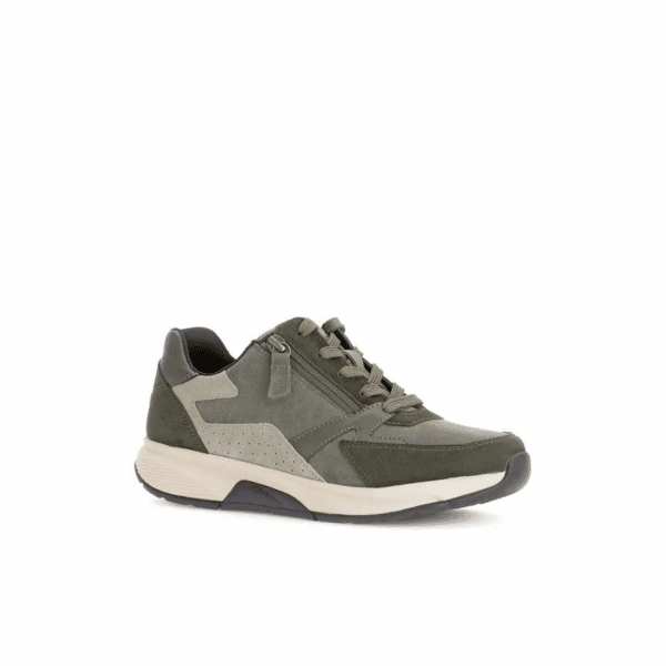 Gabor - 76.878.31 - Groen - Taupe suede sneaker - Afbeelding 2