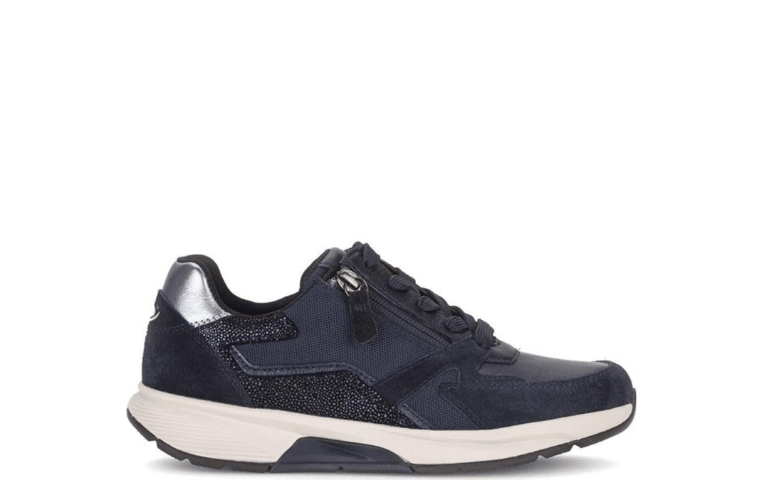 Gabor – 76.878.66 – Blauw suede- leer – combi sneaker