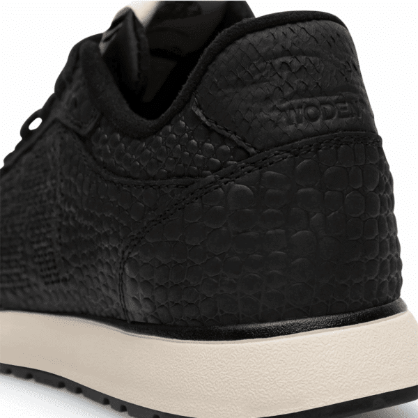 Woden - Ronja croco - Zwart leer croco print sneaker - Afbeelding 3