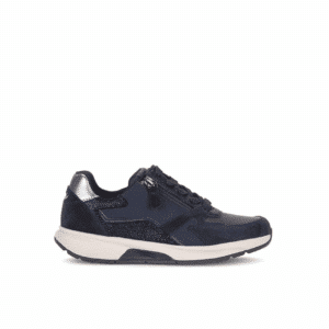Gabor - 76.878.66 - Blauw suede- leer - combi sneaker
