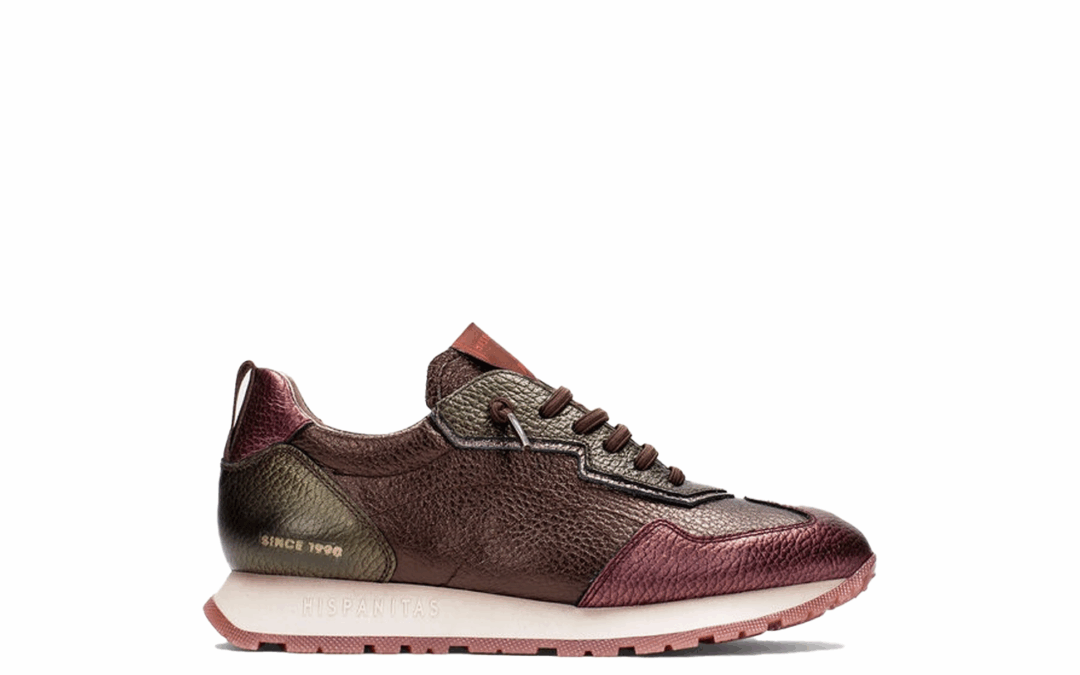 Hispanitas – Chi254312 – Bordeaux combi leer sneaker