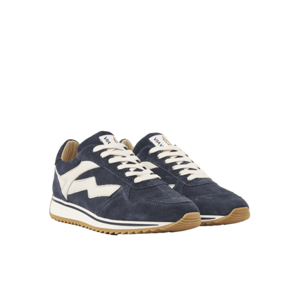 Via vai - Mikki Alex - 62230 - Blauw suede sneaker - Afbeelding 2
