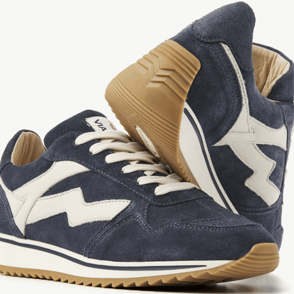 Via vai - Mikki Alex - 62230 - Blauw suede sneaker - Afbeelding 3