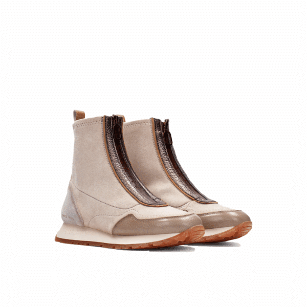 Hispanitas - hi254354 - Beige - Cream combi enkelboot - Afbeelding 2