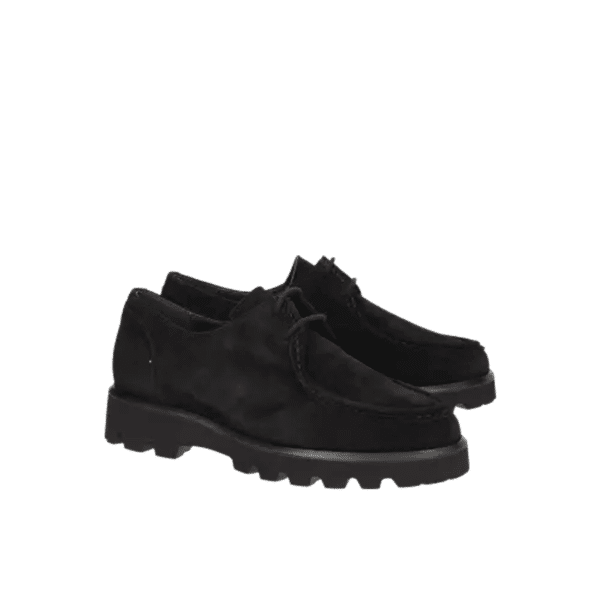 Sioux - Meredira-752 - Zwart suede veterschoen - Afbeelding 2