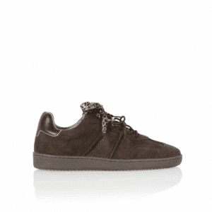 DWRS Label - Poona - Donkerbruin suede sneaker